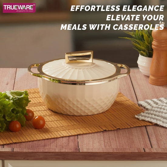 Krystal Casserole Inner Steel Casserole, 1500 Ml | Pu Insulated