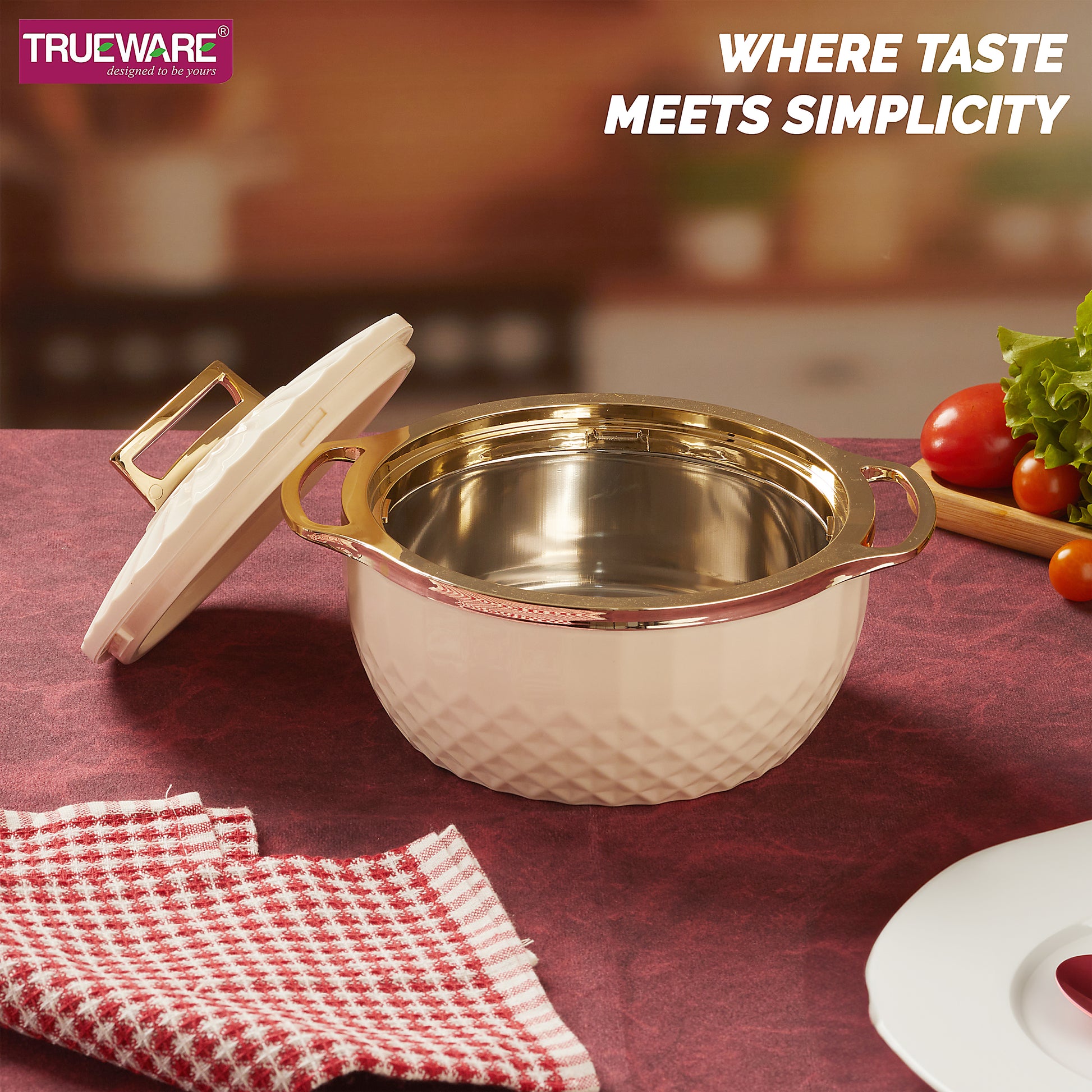 Krystal Casserole Inner Steel Casserole, 1500 Ml | Pu Insulated