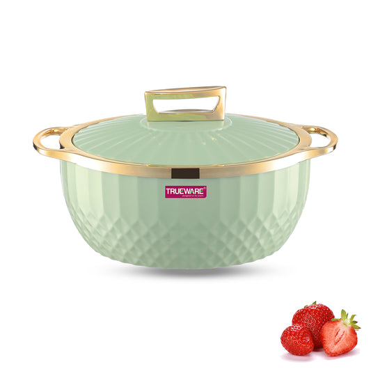 Krystal Casserole Inner Steel Casserole, 2500 Ml | Pu Insulated