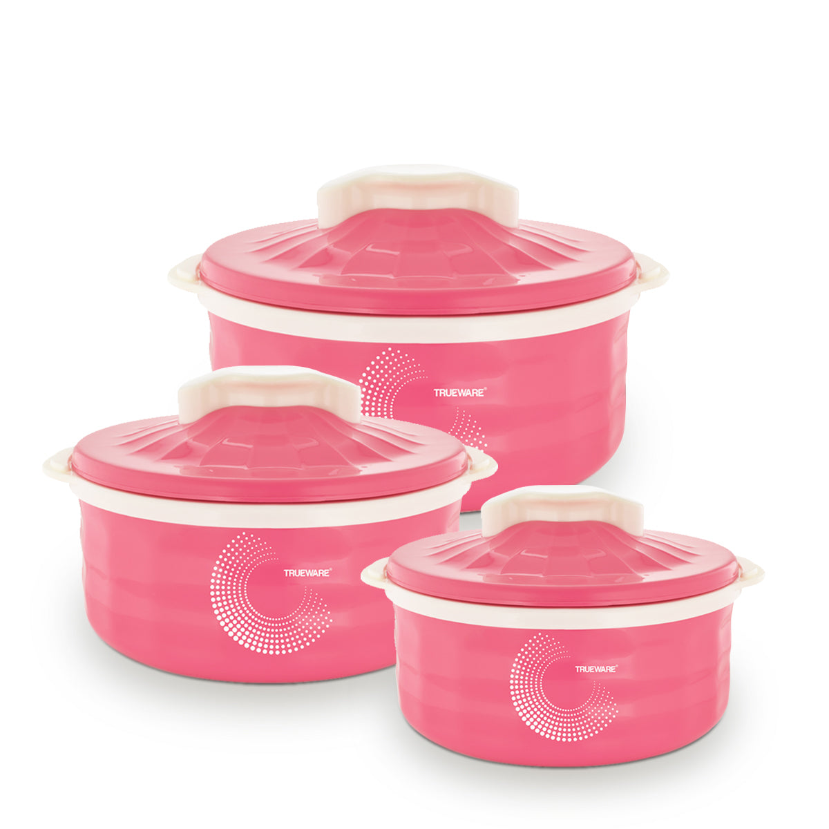 Stylus Casserole Set Of 3 |Inner Steel Casserole | Pu Insulated (1000, 1500 & 2000Ml)