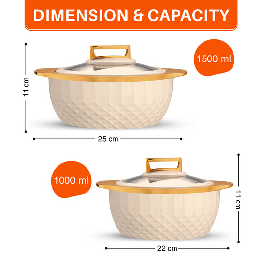 Trueare Vinatge Insulated  Casserole Set-3