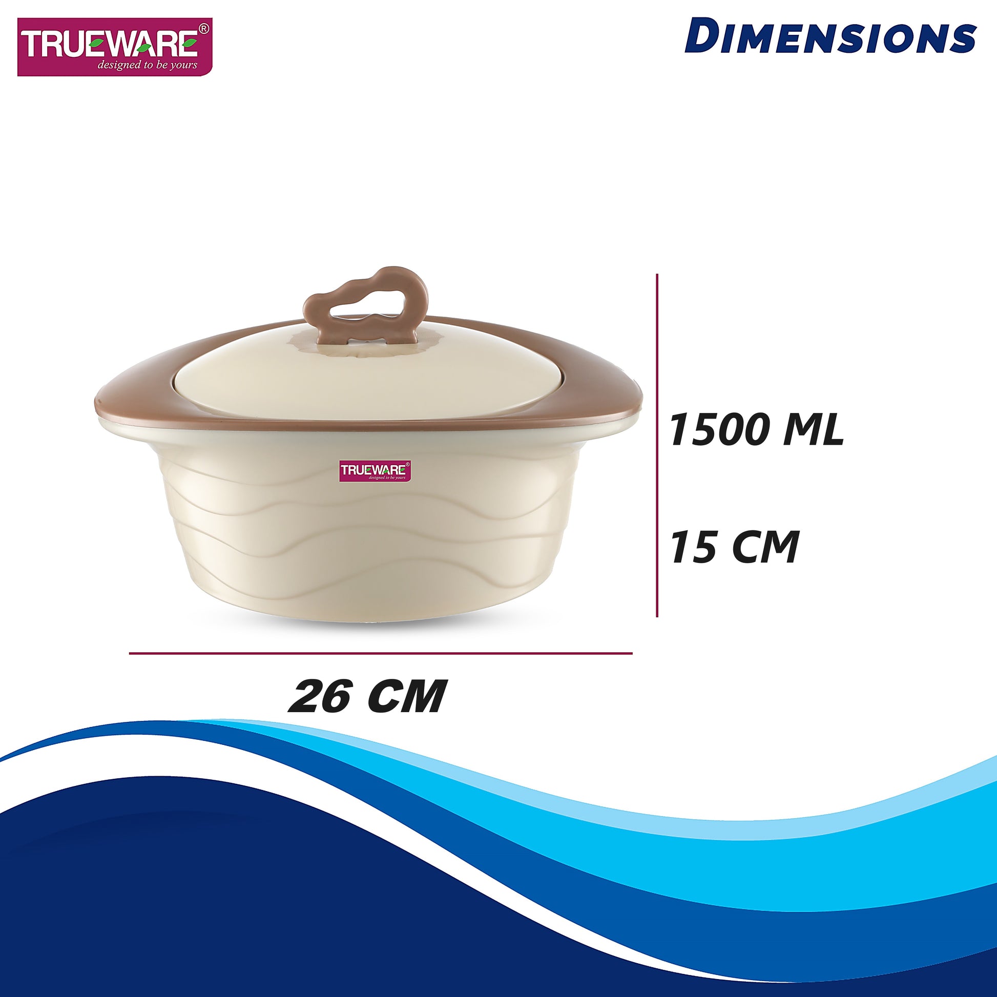 Zinna Impulse 1800 Inner Steel Casserole, 1500 Ml | Pu Insulated