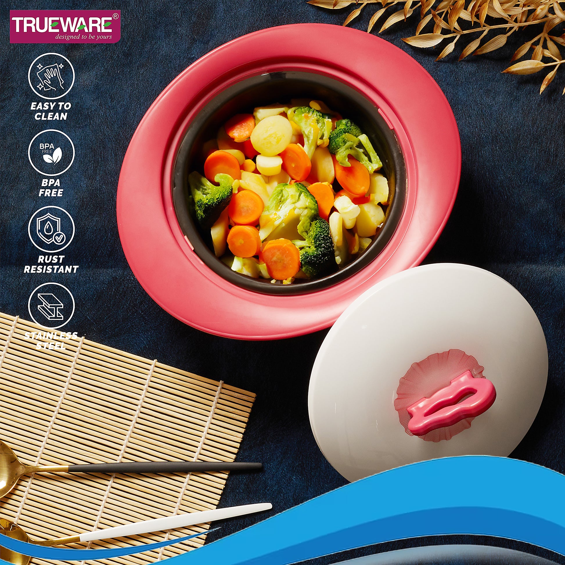 Zinna Impulse 1800 Inner Steel Casserole, 1500 Ml | Pu Insulated