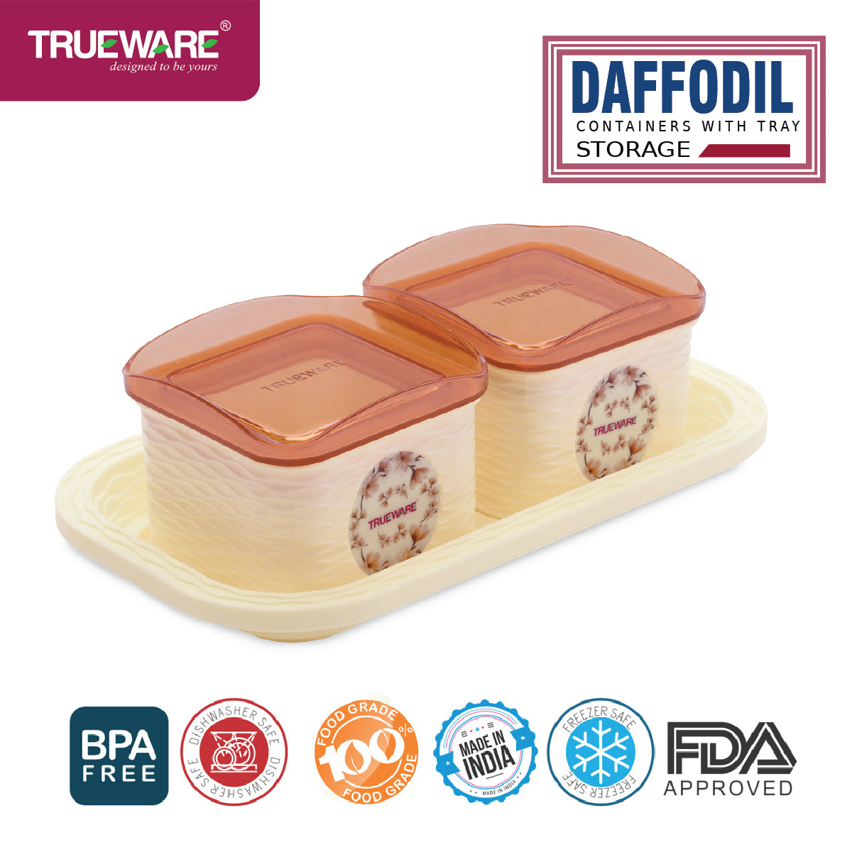 Dafodil 500 2Pcs With Tray Serving Set