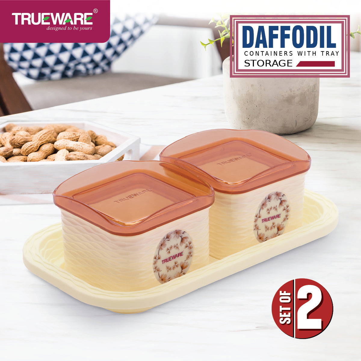 Dafodil 500 2Pcs With Tray Serving Set
