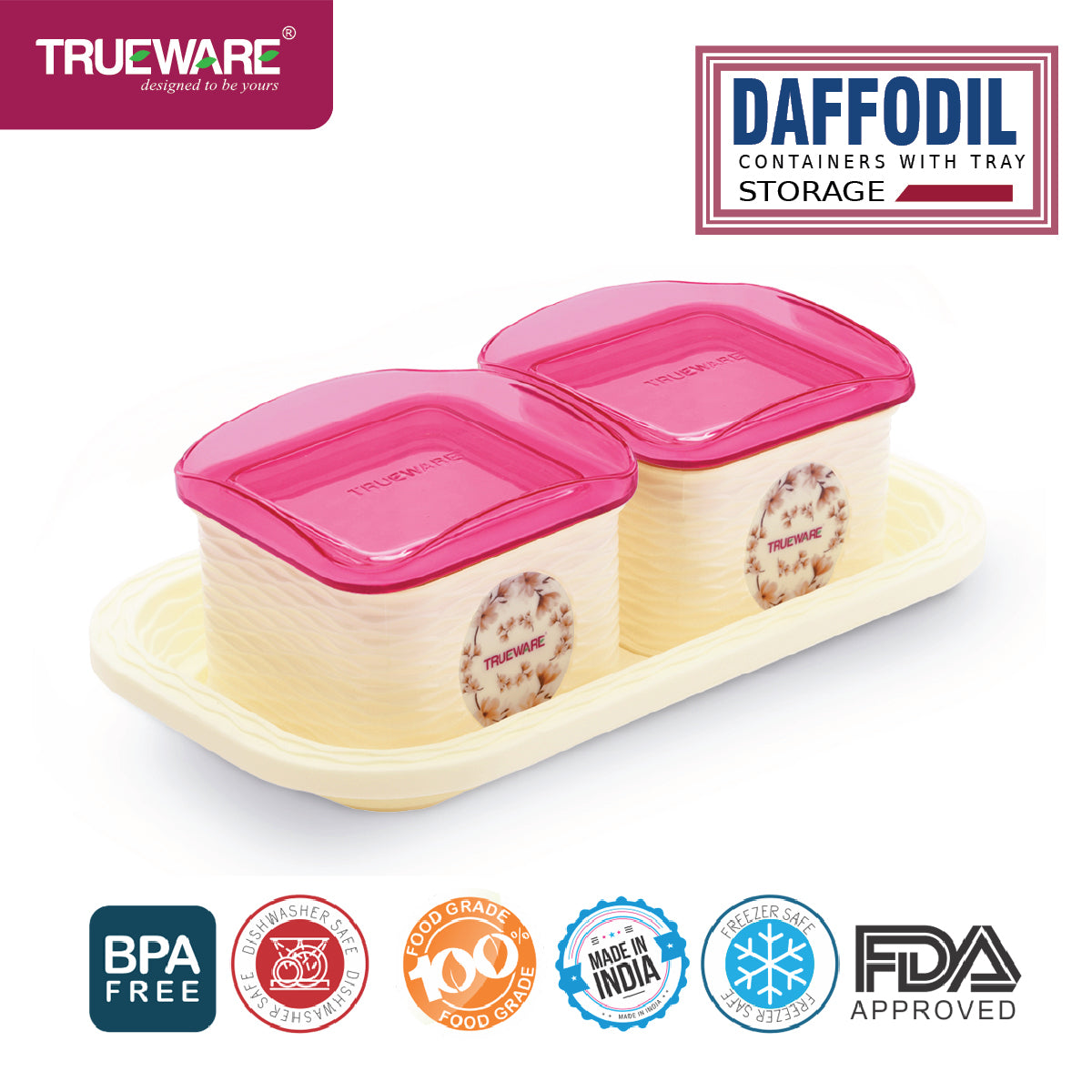 Dafodil 500 2Pcs With Tray Serving Set