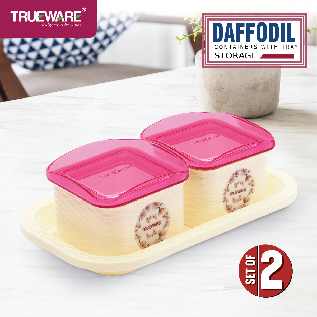 Dafodil 500 2Pcs With Tray Serving Set