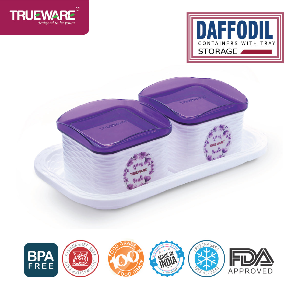 Dafodil 500 2Pcs With Tray Serving Set