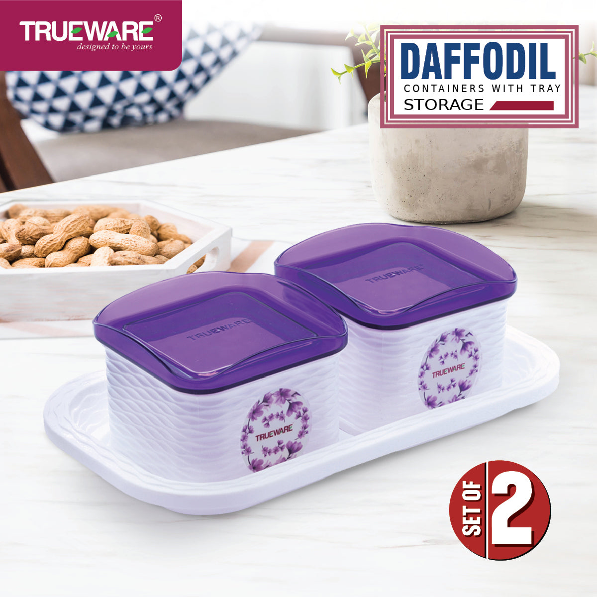 Dafodil 500 2Pcs With Tray Serving Set