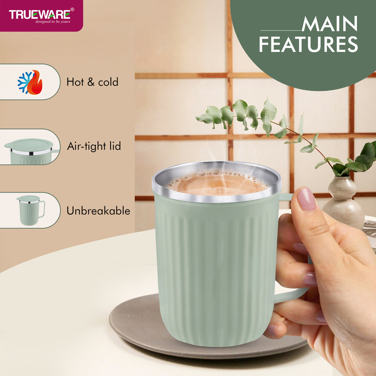 Trueware Frost Stainless Steel Mug