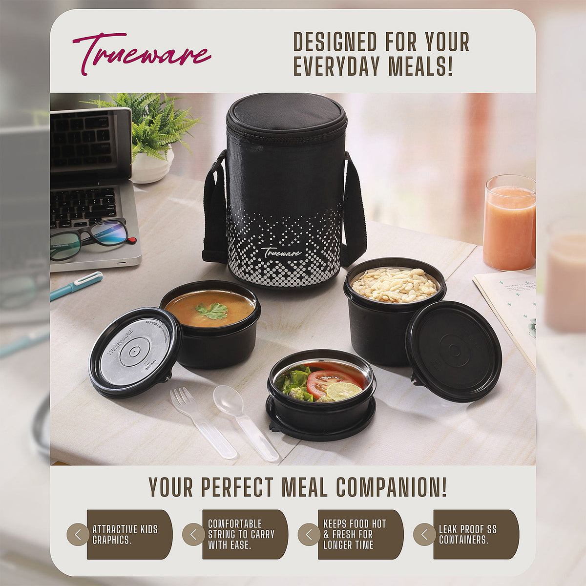 Trueware Prime Soft Lunch Pack I 3 containers