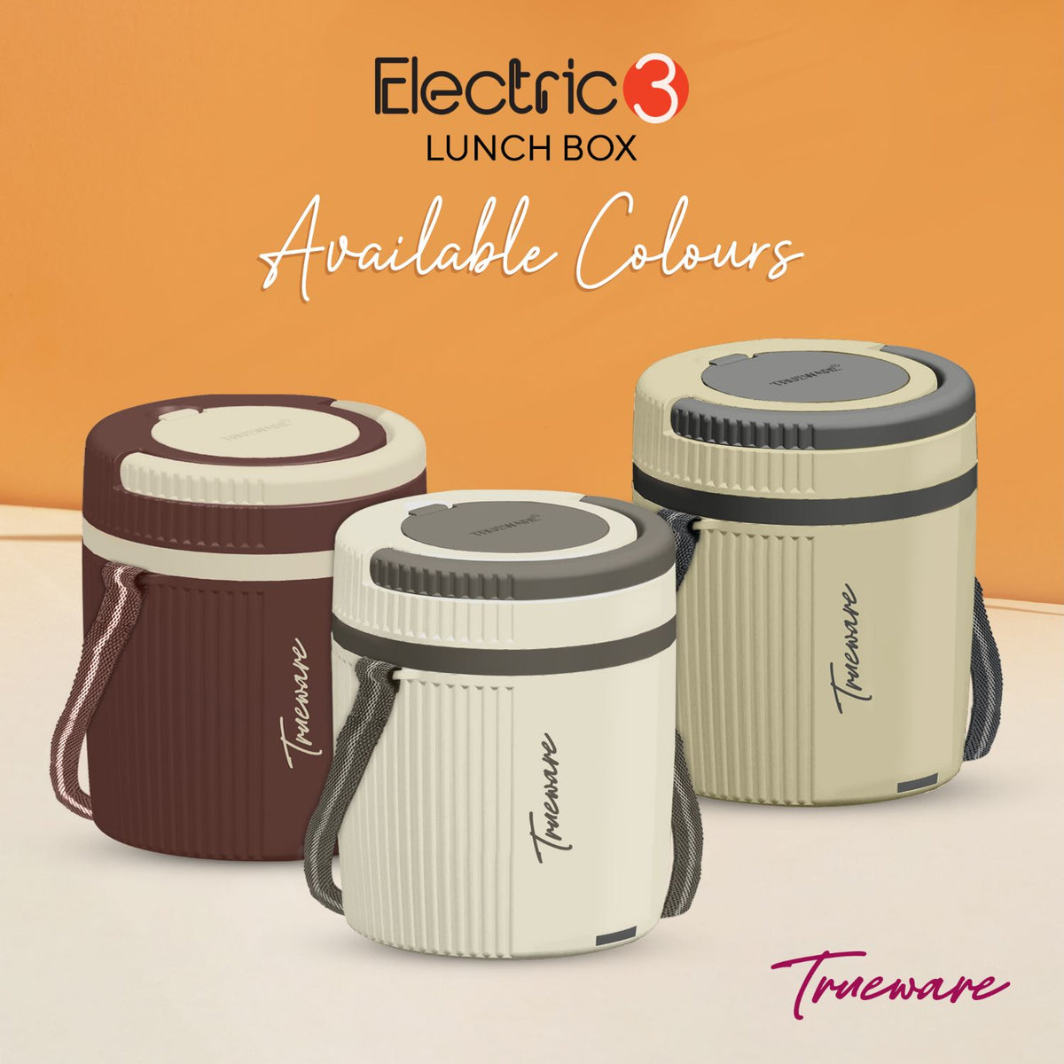 Trueware Electric 3 Lunch Box I 3 Containers