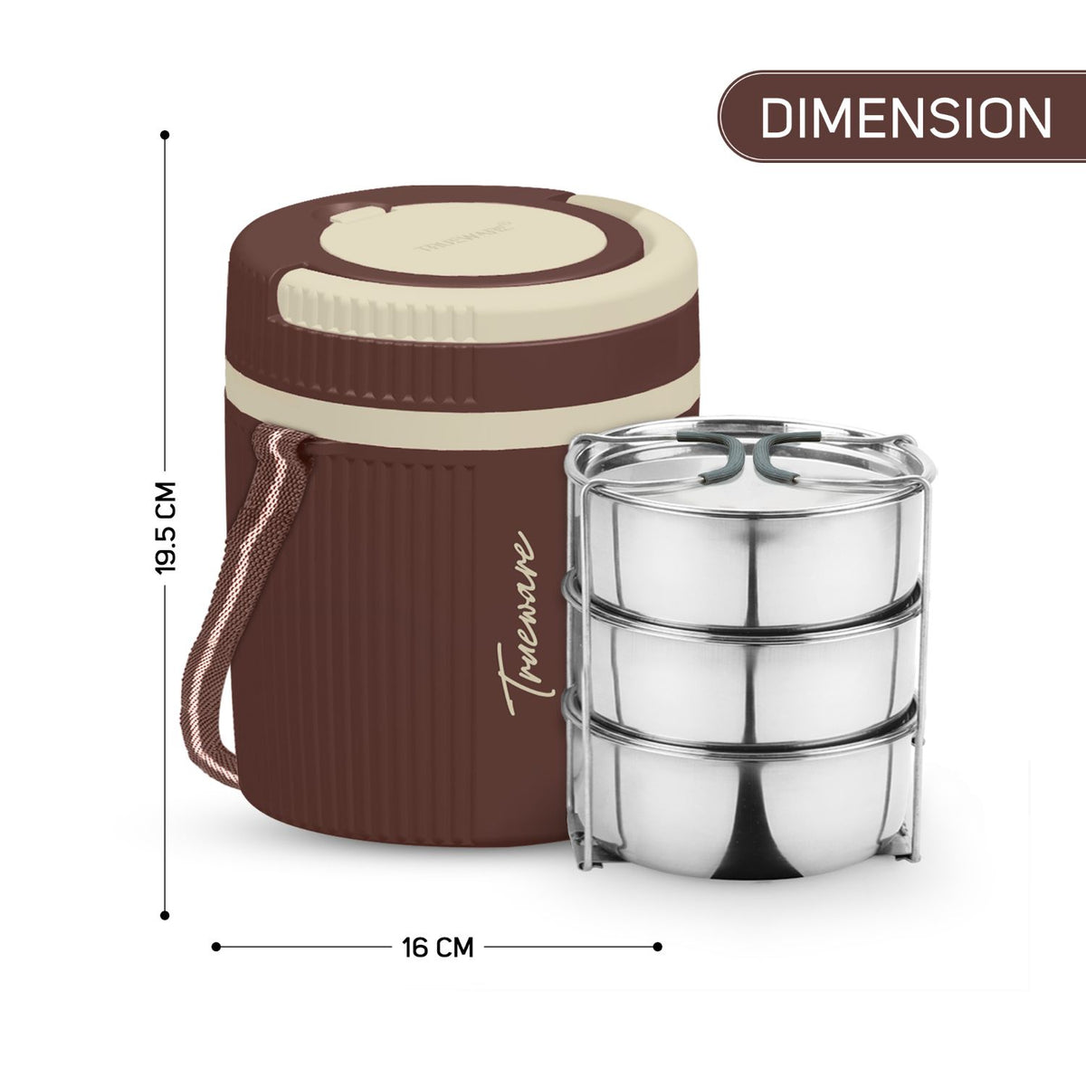Trueware Electric 3 Lunch Box I 3 Containers