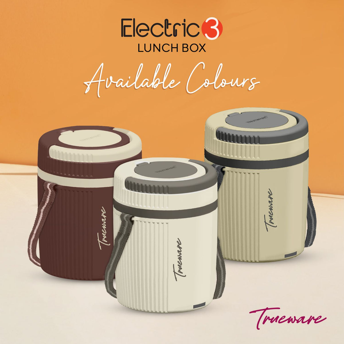 Trueware Electric 3 Lunch Box I 3 Containers