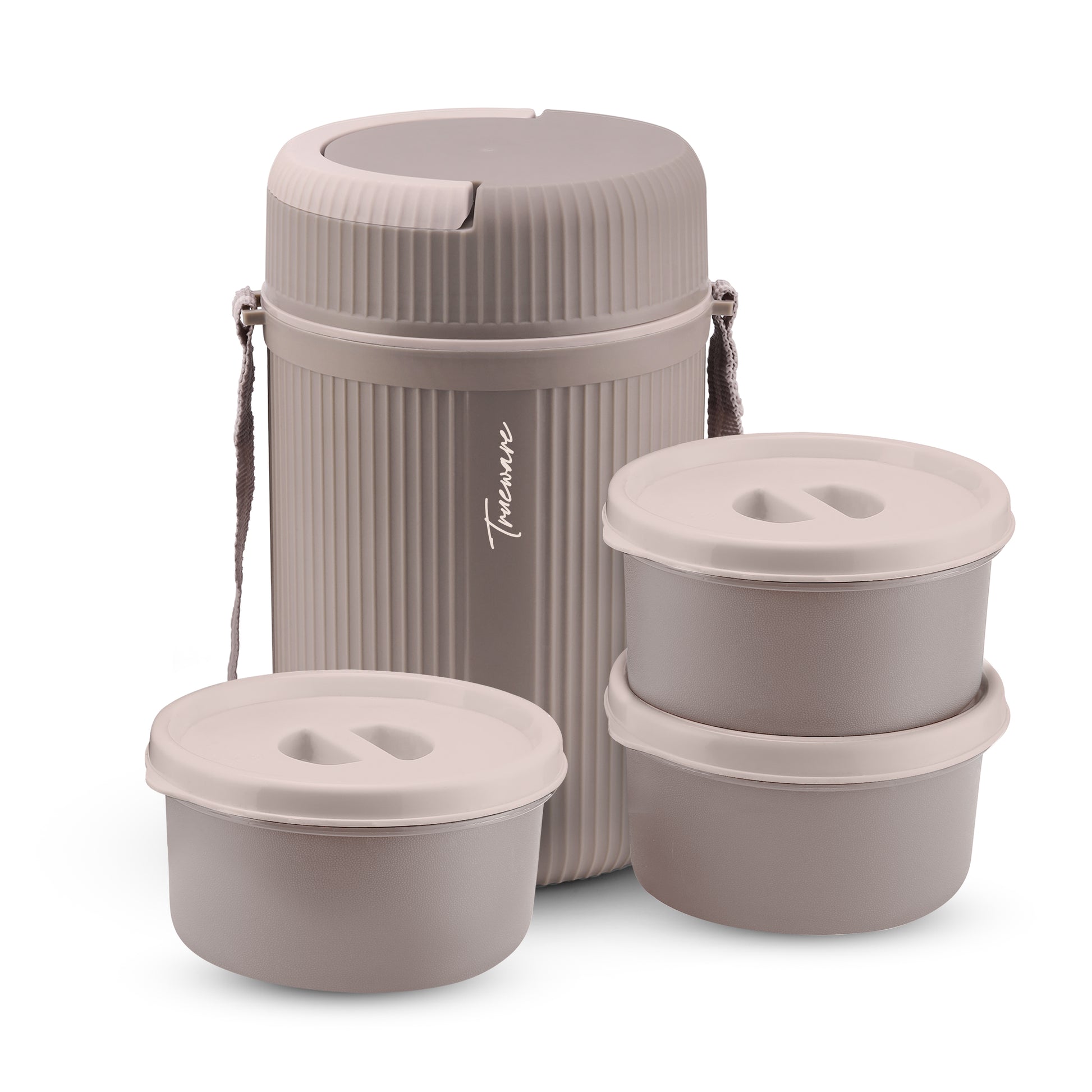 Trueware Meal Insulated Lunch Box (Blue, Large)Plastic,1100 ML