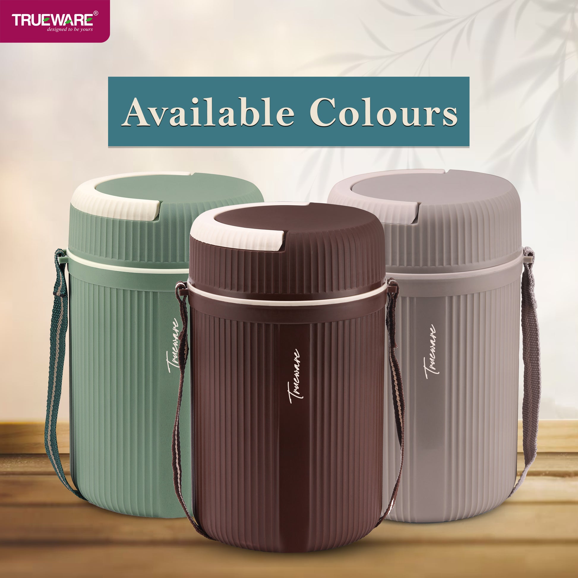 Trueware Meal 4 Insulated Hot Lunch Box with 3 PP Container 300 ML Each & 1 200ML