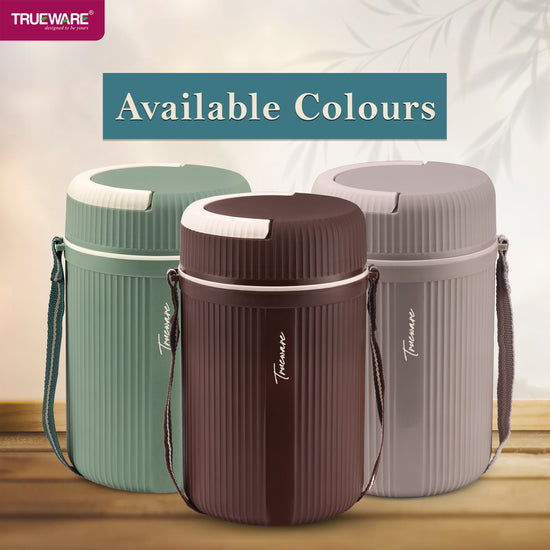 Trueware Meal 4 Insulated Hot Lunch Box with 3 PP Container 300 ML Each & 1 200ML