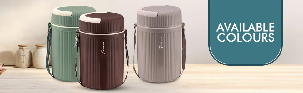 Trueware Meal 4 Insulated Hot Lunch Box with 3 PP Container 300 ML Each & 1 200ML