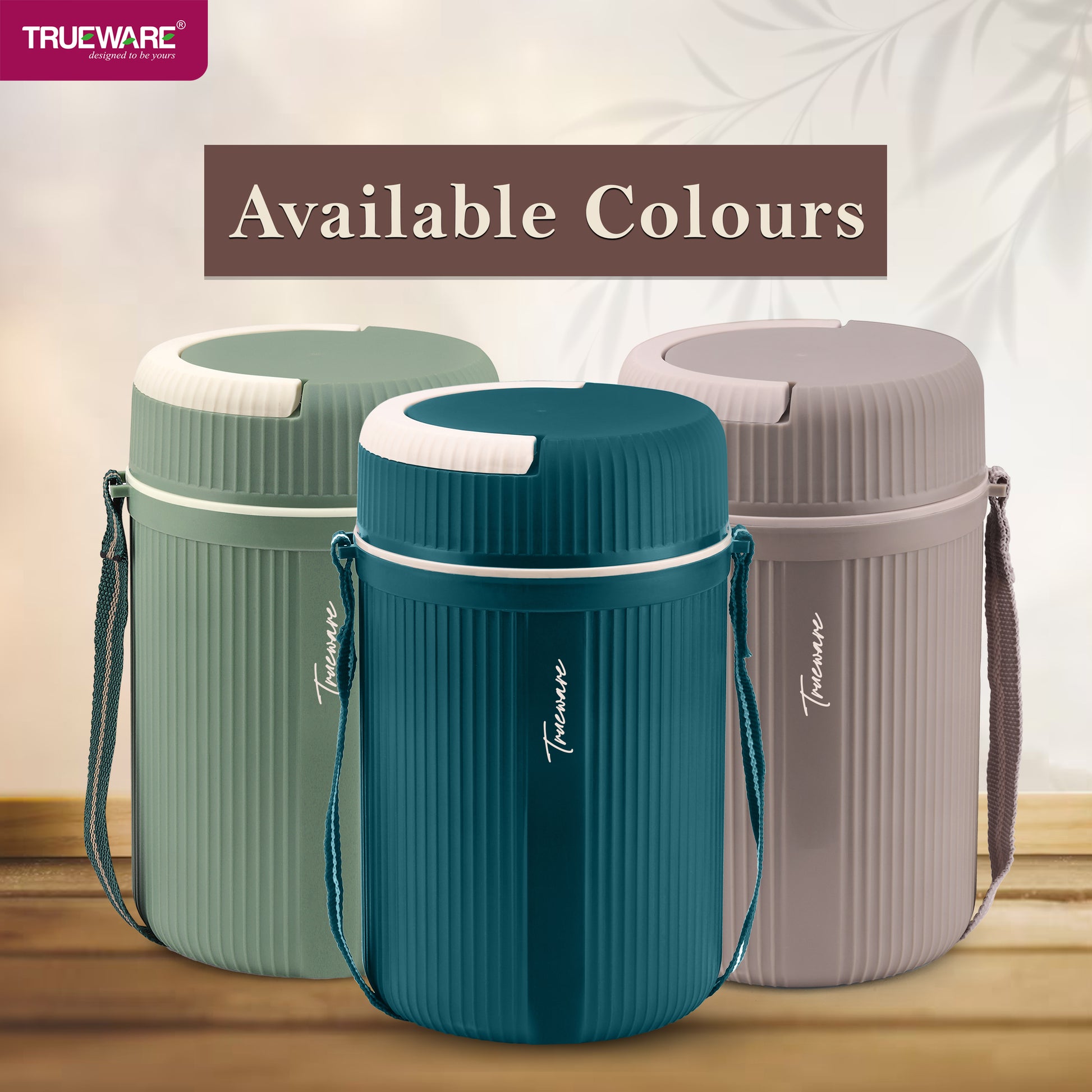Trueware Meal 4 Insulated Hot Lunch Box with 3 PP Container 300 ML Each & 1 200ML