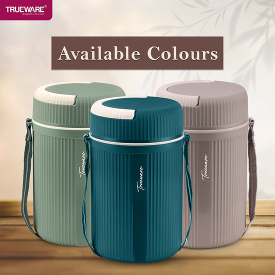 Trueware Meal 4 Insulated Hot Lunch Box with 3 PP Container 300 ML Each & 1 200ML