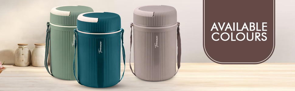 Trueware Meal 4 Insulated Hot Lunch Box with 3 PP Container 300 ML Each & 1 200ML