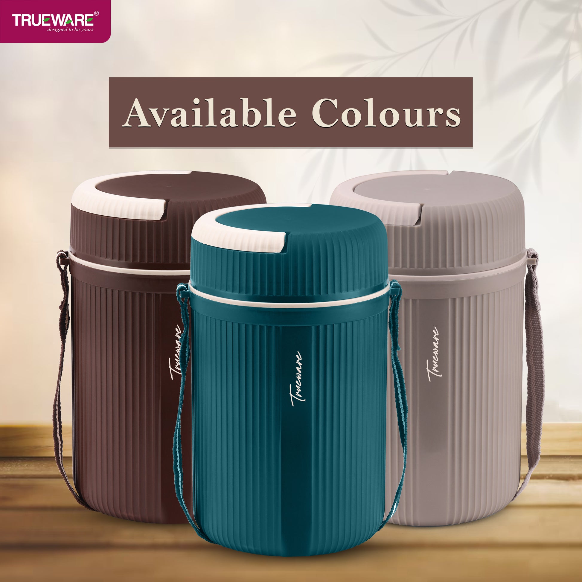 Trueware Meal 4 Insulated Hot Lunch Box with 3 PP Container 300 ML Each & 1 200ML