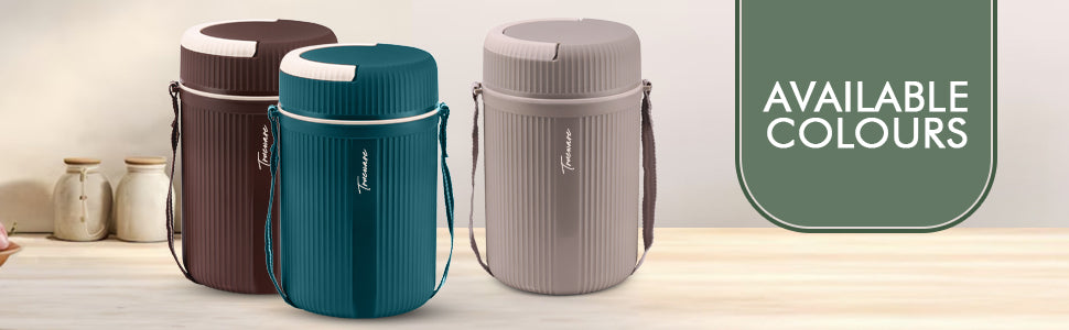 Trueware Meal 4 Insulated Hot Lunch Box with 3 PP Container 300 ML Each & 1 200ML