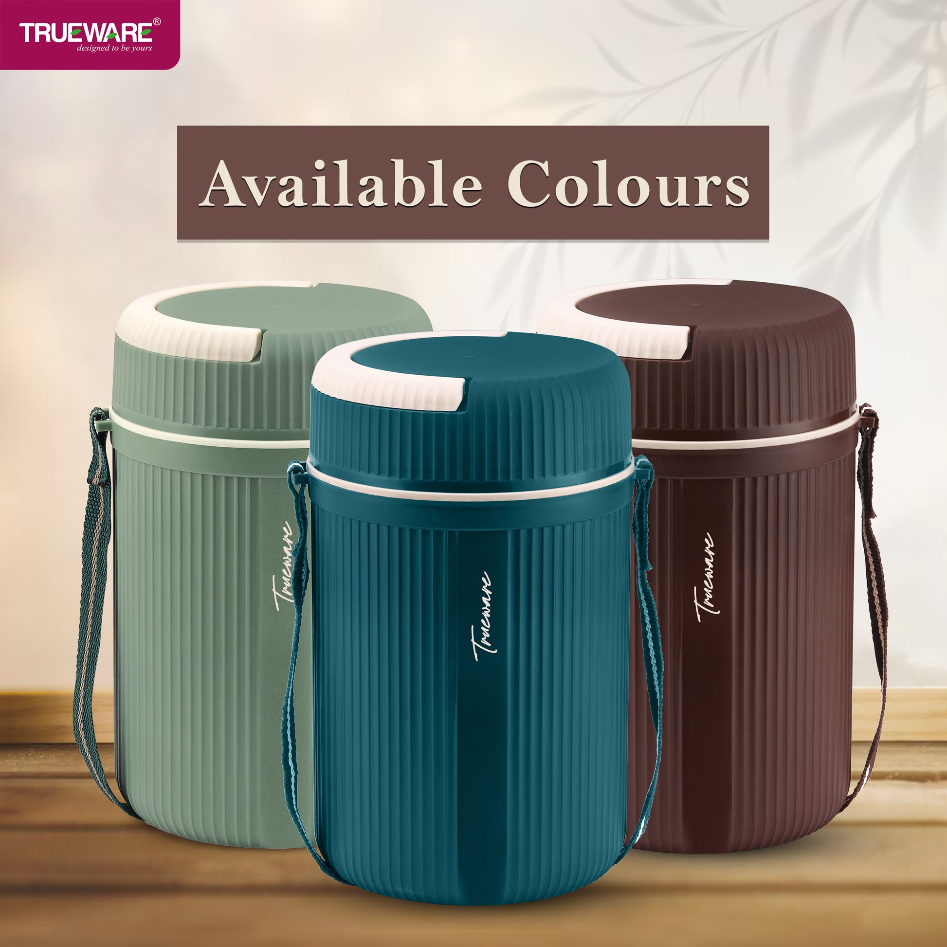 Trueware Meal 4 Insulated Hot Lunch Box with 3 PP Container 300 ML Each & 1 200ML
