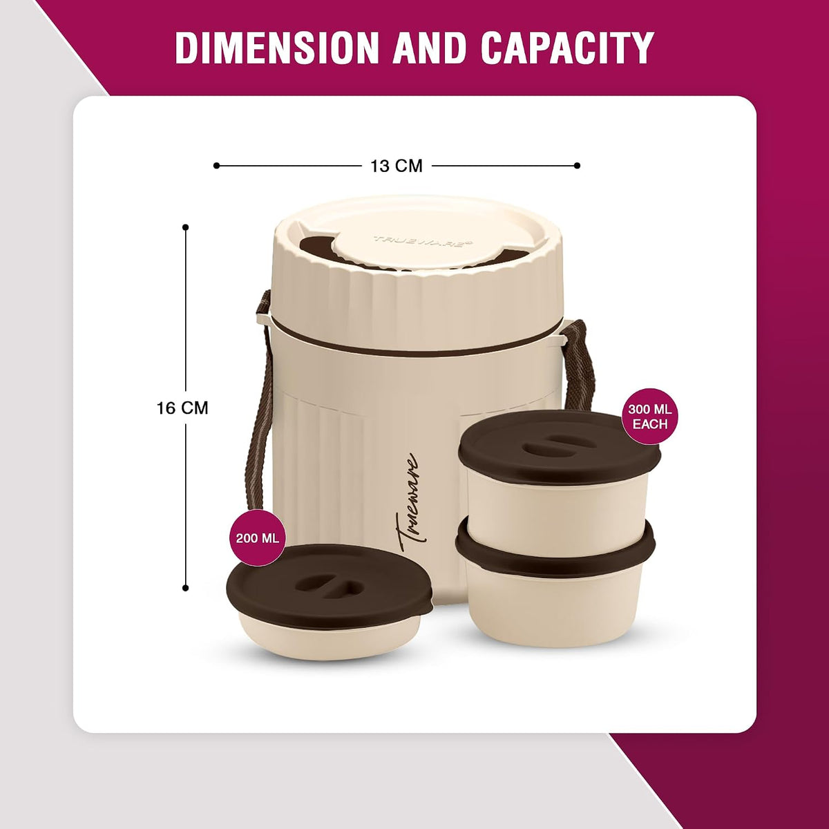 Trueware Snakk 2 Lunch Box I 3 Containers