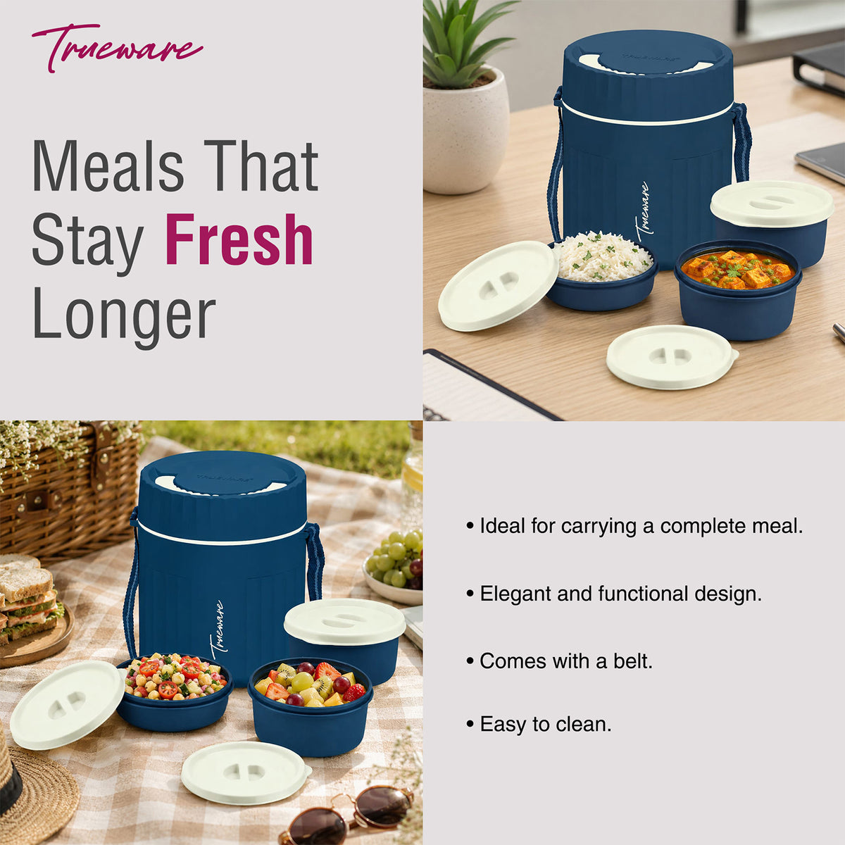 Trueware Snakk 2 Lunch Box I 3 Containers
