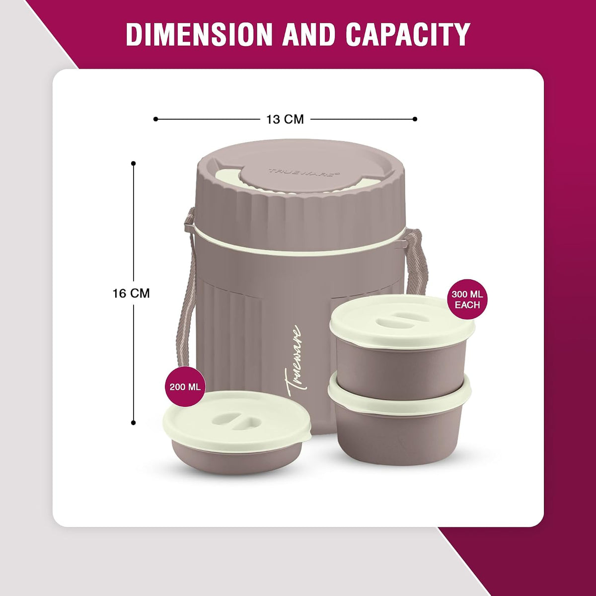 Trueware Snakk 2 Lunch Box I 3 Containers