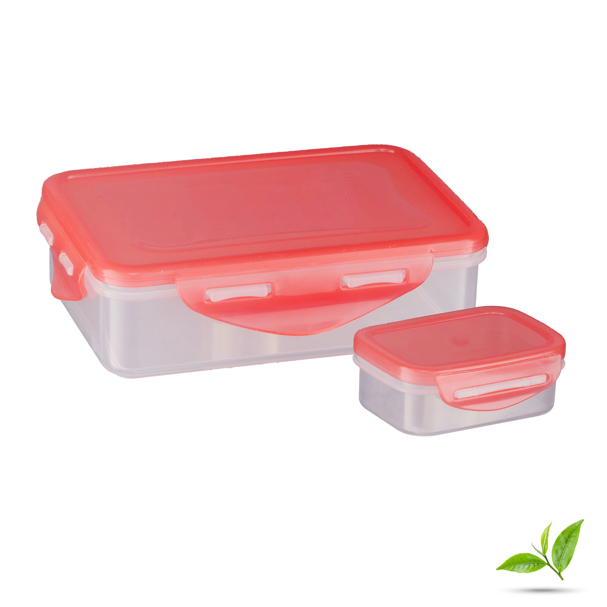 Trueware Tiffinline School Mate Plastic Kids Lunch Box Big Box | 500 ML & Small 150 ML