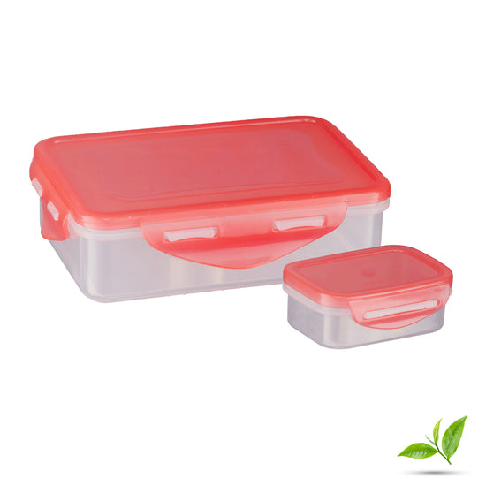 Trueware Tiffinline School Mate Plastic Kids Lunch Box Big Box | 500 ML & Small 150 ML