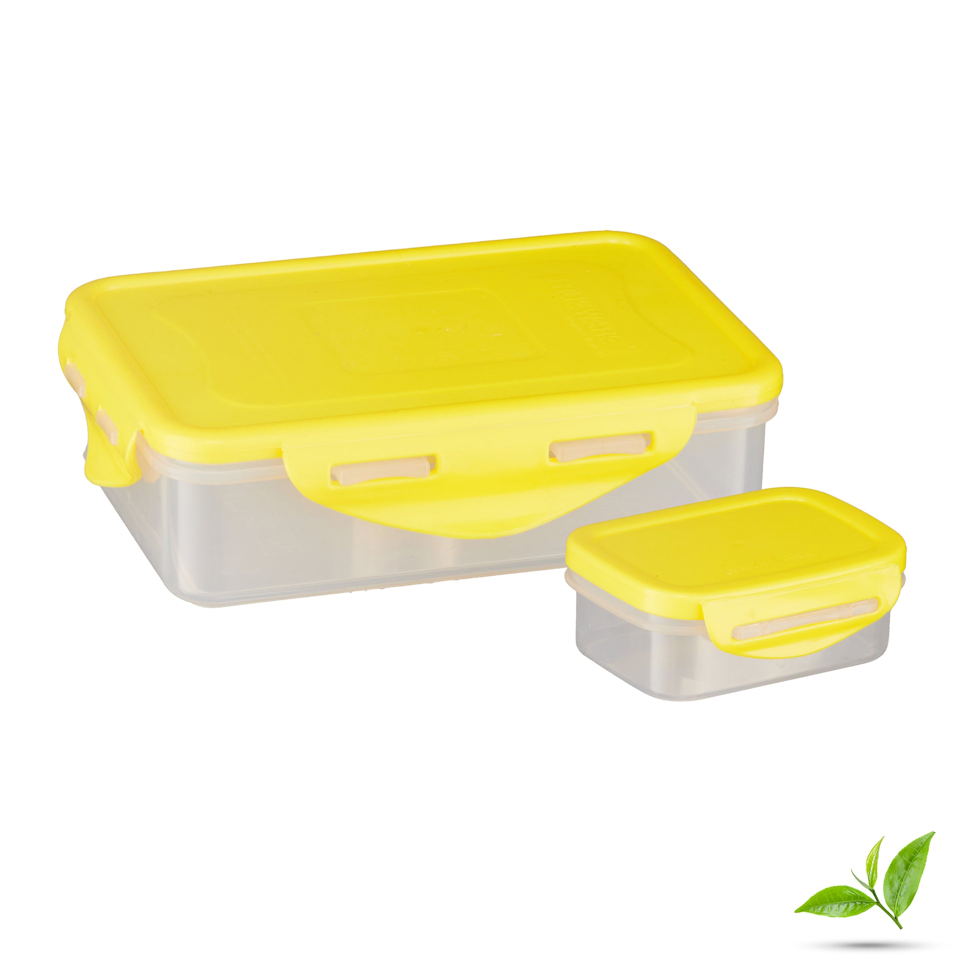 Trueware Tiffinline School Mate Plastic Kids Lunch Box Big Box | 500 ML & Small 150 ML