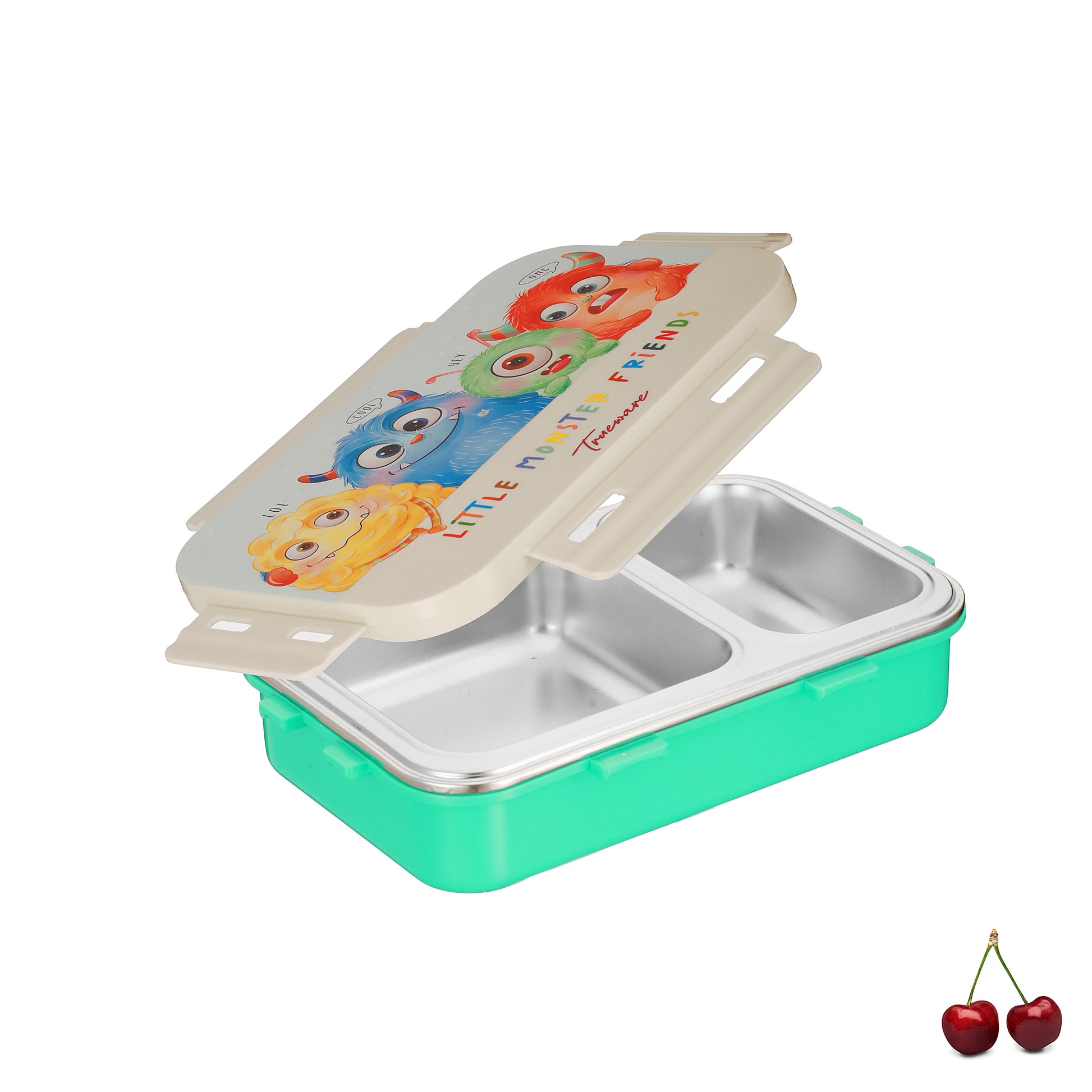 Trueware Pluto Lunch Box 2 Compartment Leak-Proof BPA Free Stainless Steel