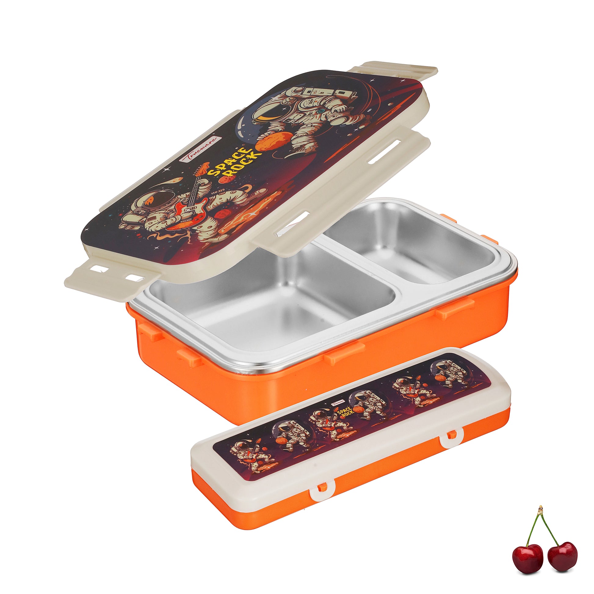 Trueware Pluto Lunch Box 2 Compartment Leak-Proof BPA Free Stainless Steel