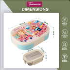 Sleek Lunch Set I Lunch Box with Veggie Container