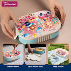 Sleek Lunch Set I Lunch Box with Veggie Container
