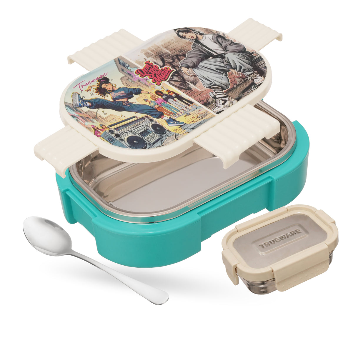 Sleek Lunch Set I Lunch Box with Veggie Container