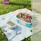 Sleek Lunch Set I Lunch Box with Veggie Container