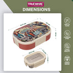 Trueware Sleek Lunch Set I Lunch Box with Veggie Container