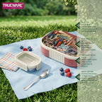 Trueware Sleek Lunch Set I Lunch Box with Veggie Container