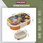Trueware Sleek Lunch Set I Lunch Box with Veggie Container