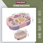 Trueware Sleek Lunch Set I Lunch Box with Veggie Container