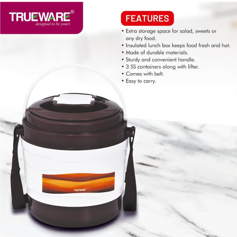 Trueware Marina 3 Insulated Lunch Box | 3 Containers