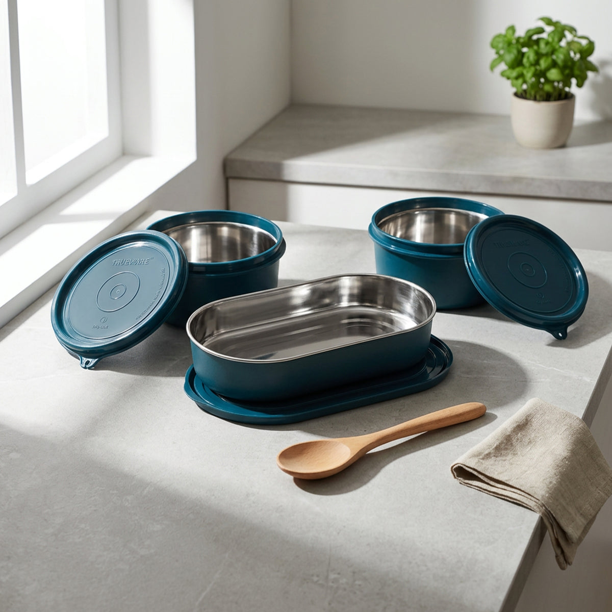 Trueware Hot N Fresh Lunch Box I 3 Containers