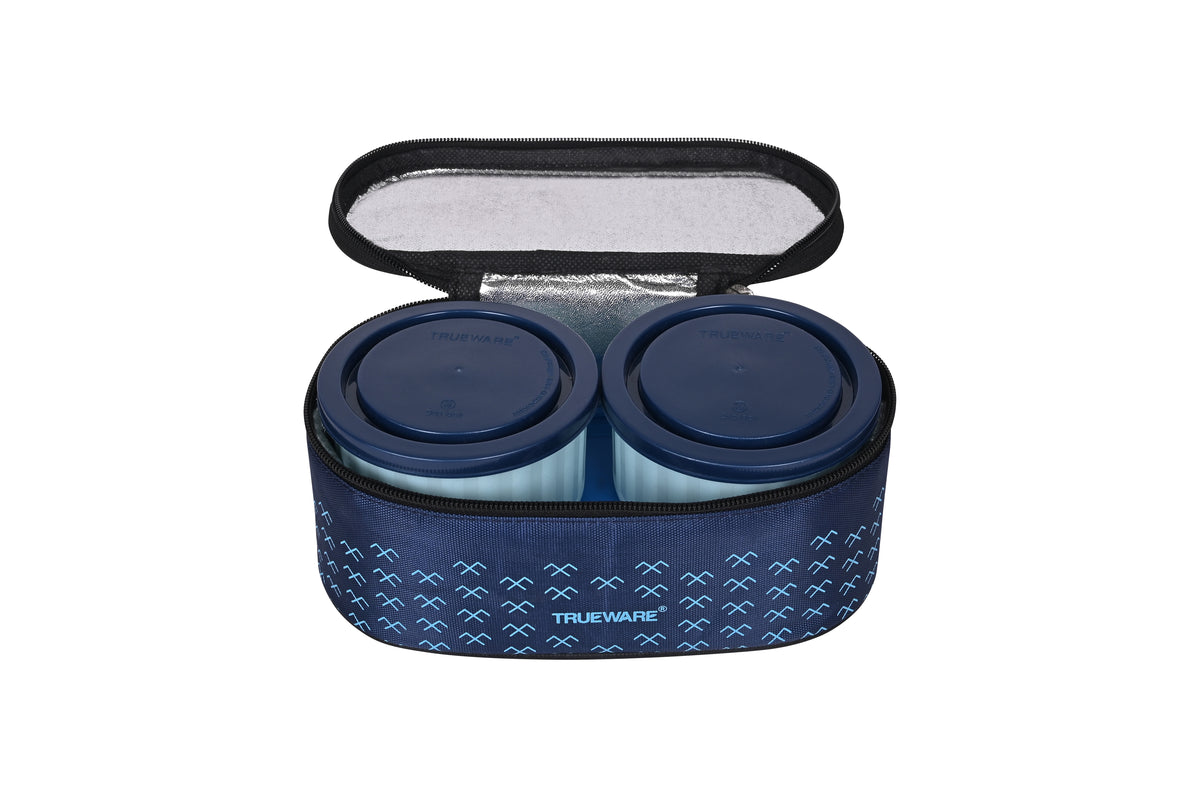 Trueware Day Time 2+1 Microsafe Lunch Box I 2 Containers + 1 Chapatti Box
