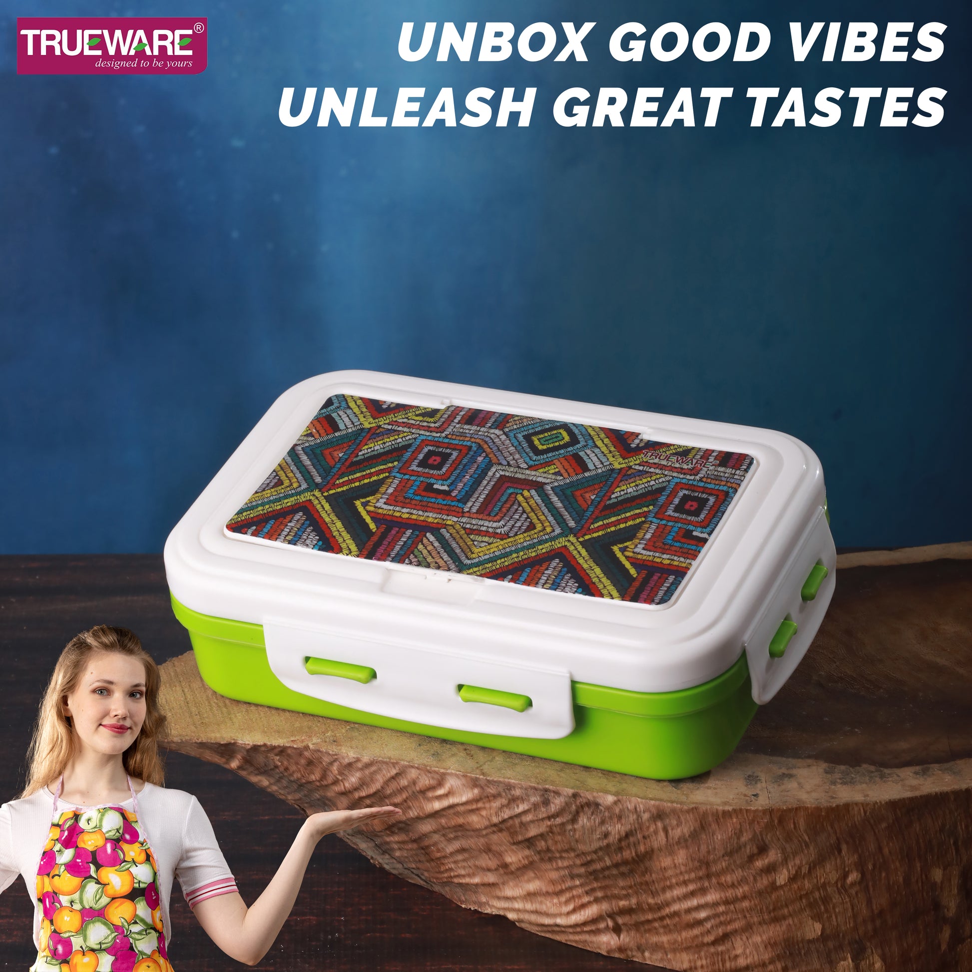 Trueware POKO Senior Steel Lee Pu Insulated Hot Lunch Box 900ML Big Container and 150 ML