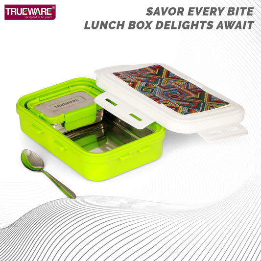Trueware POKO Senior Steel Lee Pu Insulated Hot Lunch Box 900ML Big Container and 150 ML