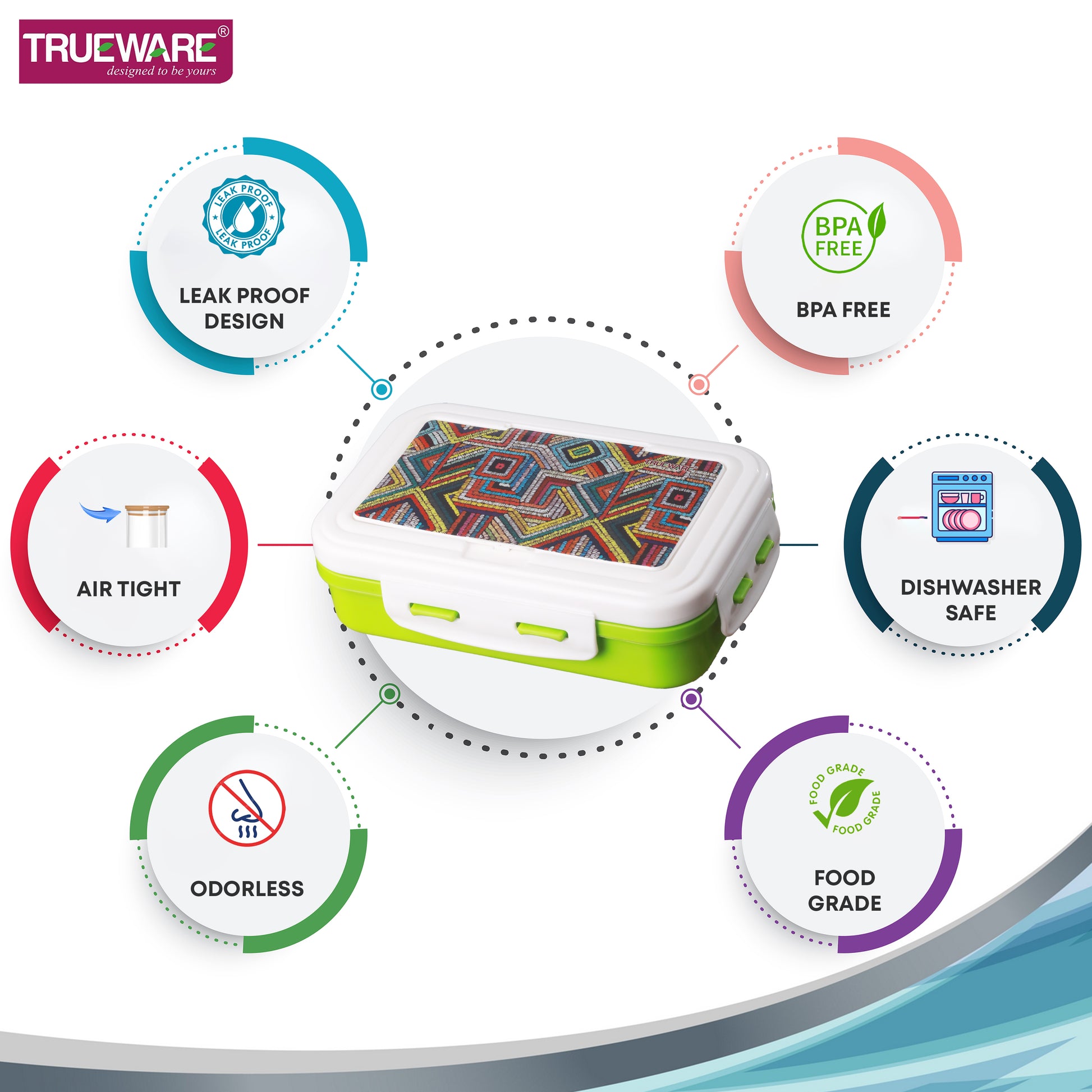 Trueware POKO Senior Steel Lee Pu Insulated Hot Lunch Box 900ML Big Container and 150 ML
